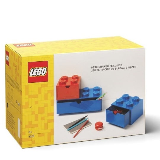 Lego Παιδικό Κουτί Αποθήκευσης από Πλαστικό Πολύχρωμο 3τμχ