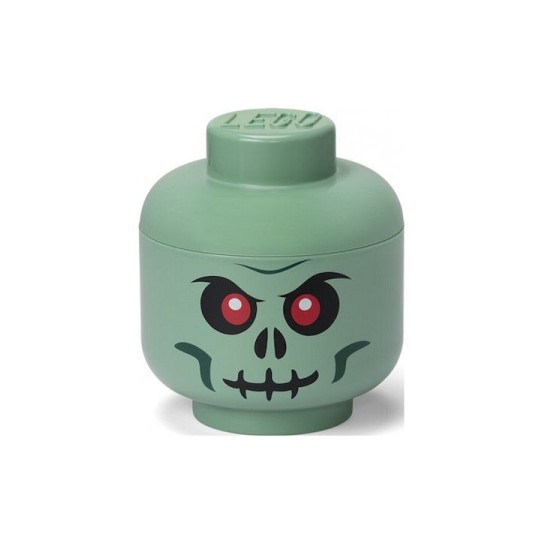 Lego Παιδικό Κουτί Αποθήκευσης από Πλαστικό Skeleton Πράσινο 16x16x18cm