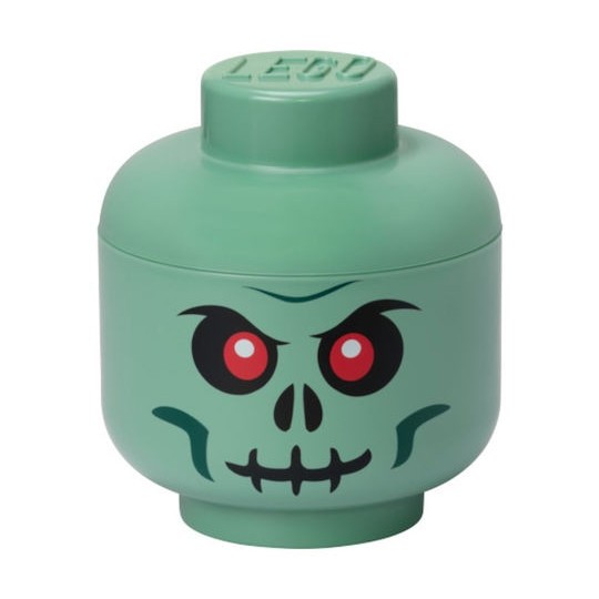 Lego Παιδικό Κουτί Αποθήκευσης από Πλαστικό Skeleton Πράσινο 16x16x18cm