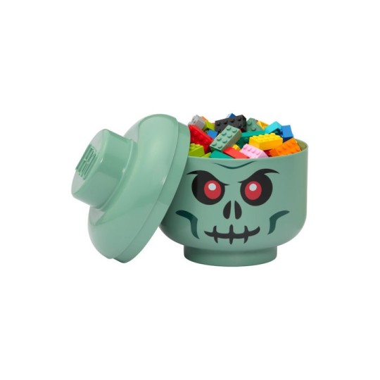 Lego Παιδικό Κουτί Αποθήκευσης από Πλαστικό Skeleton Πράσινο 16x16x18cm