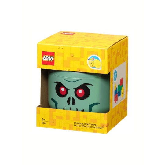 Lego Παιδικό Κουτί Αποθήκευσης από Πλαστικό Skeleton Πράσινο 16x16x18cm