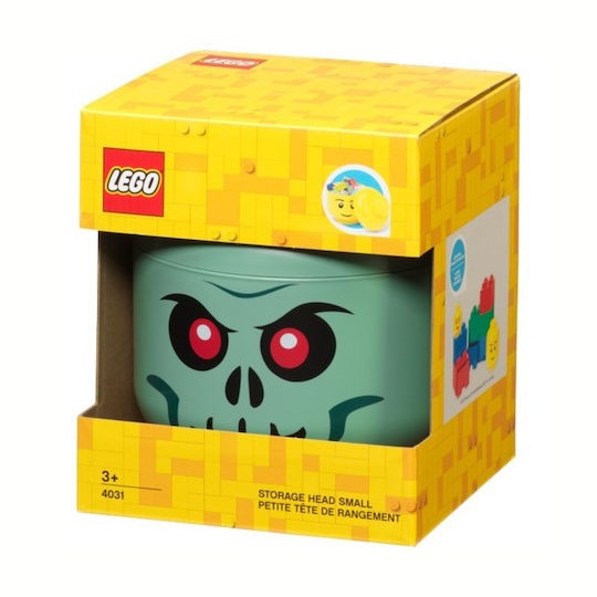 Lego Παιδικό Κουτί Αποθήκευσης από Πλαστικό Skeleton Πράσινο 16x16x18cm