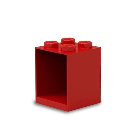 Παιδικό Ράφι Κουτί Wall Landscape 4 Studs Red 16.1x15.9x21.2εκ.