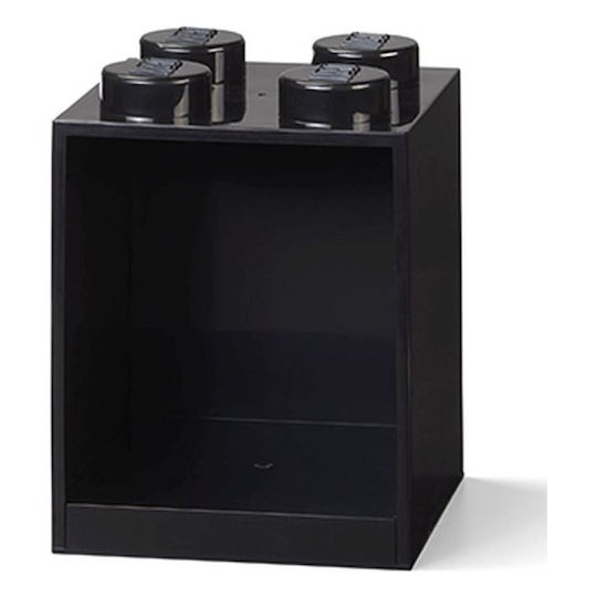 Παιδικό Ράφι Κουτί Wall Landscape 4 Studs Black 16x16x21εκ.