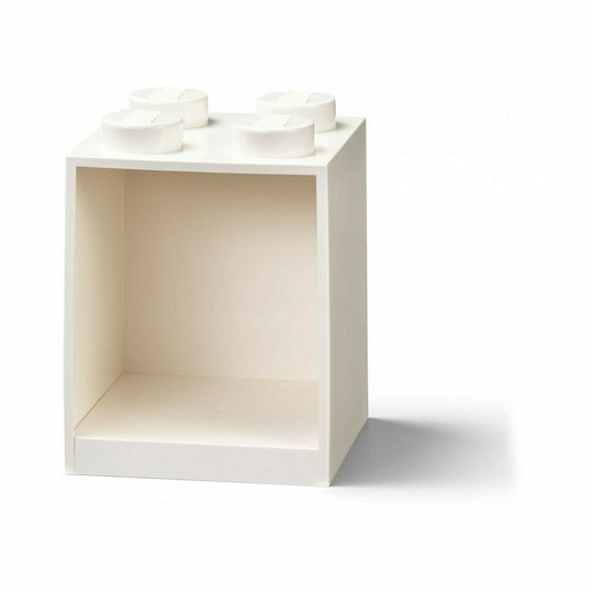 Παιδικό Ράφι Κουτί Wall Landscape 4 Studs White 16x16x21εκ.