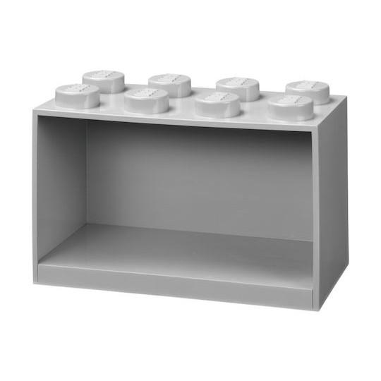 Παιδικό Ράφι Κουτί Wall Landscape 8 Studs Grey 31.8x15.9x21.1εκ.