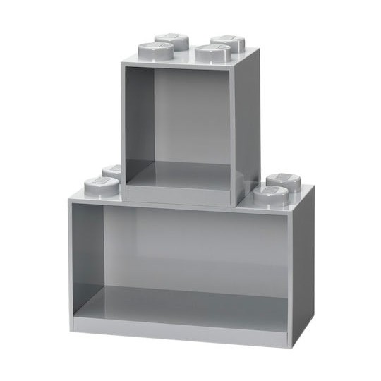 Παιδικό Ράφι Τοίχου Γκρι 21.1x21.1x31.8εκ.