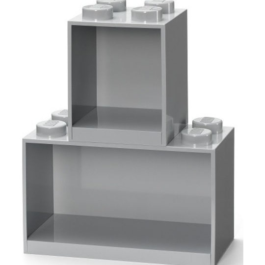 Παιδικό Ράφι Τοίχου Γκρι 21.1x21.1x31.8εκ.