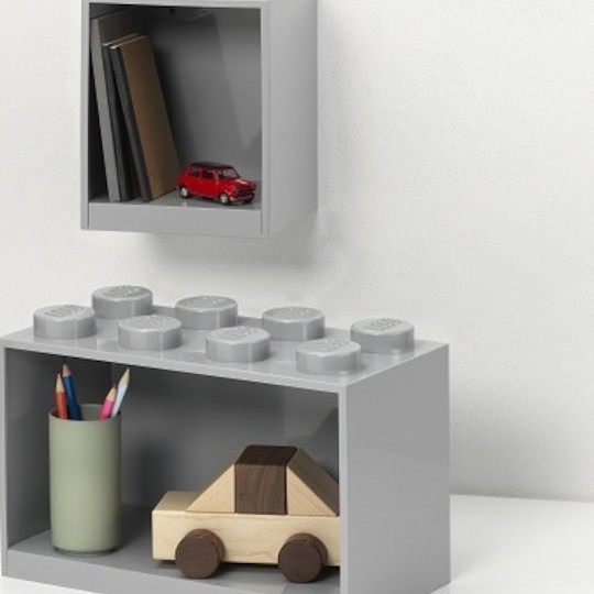 Παιδικό Ράφι Τοίχου Γκρι 21.1x21.1x31.8εκ.