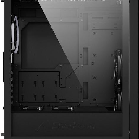 Sharkoon VS8 RGB Gaming Micro Tower Κουτί Υπολογιστή με Πλαϊνό Παράθυρο Μαύρο
