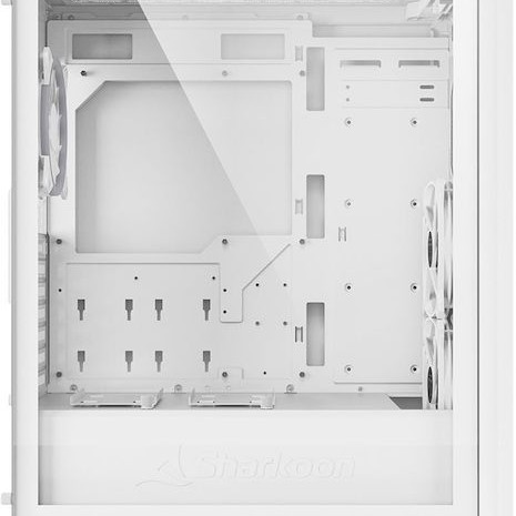 Sharkoon VS9 RGB Midi Tower Κουτί Υπολογιστή με Πλαϊνό Παράθυρο Λευκό