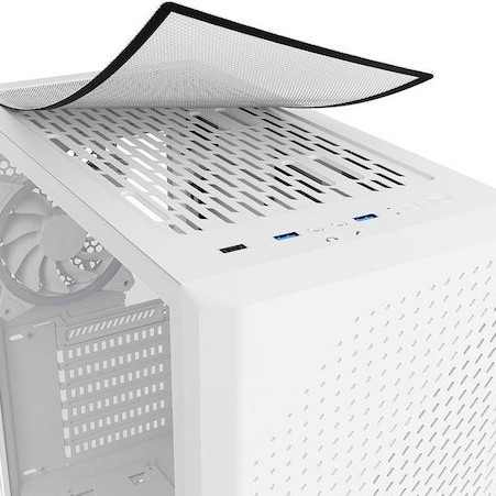 Sharkoon VS9 RGB Midi Tower Κουτί Υπολογιστή με Πλαϊνό Παράθυρο Λευκό