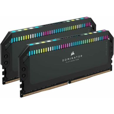 Corsair Dominator Platinum RGB DDR5 64GB RAM με 2x32GB Modules και Ταχύτητα 6600 για Desktop
