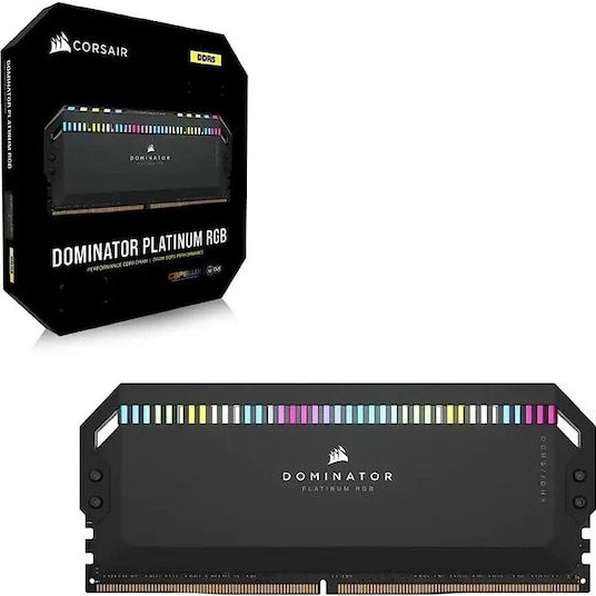 Corsair Dominator Platinum RGB DDR5 64GB RAM με 2x32GB Modules και Ταχύτητα 6600 για Desktop