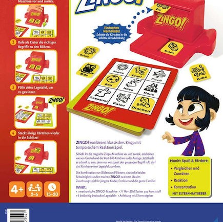 Επιτραπέζιο Παιχνίδι Zingo! για 2-6 Παίκτες (GER) Ravensburger