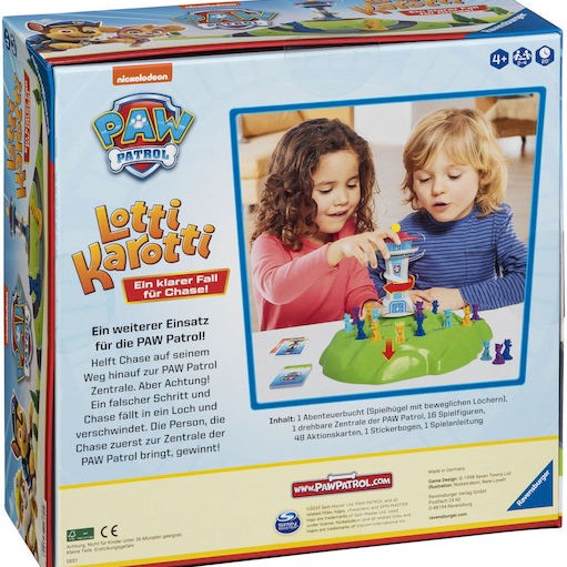 Επιτραπέζιο Παιχνίδι Paw Patrol Lotti Karotti για 2-4 Παίκτες 4+ Ετών (GER) Ravensburger
