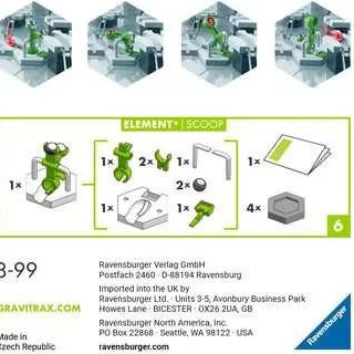 Ravensburger Element Scoop Εκπαιδευτικό Παιχνίδι Μηχανικής Gravitrax για 8+ Ετών