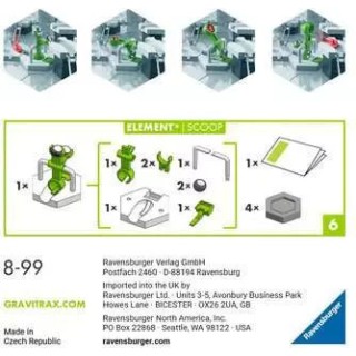 Ravensburger Element Scoop Εκπαιδευτικό Παιχνίδι Μηχανικής Gravitrax για 8+ Ετών