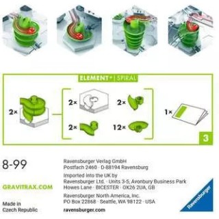 Ravensburger Element Spiral Εκπαιδευτικό Παιχνίδι Μηχανικής Gravitrax για 8+ Ετών