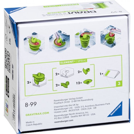 Ravensburger Element Spiral Εκπαιδευτικό Παιχνίδι Μηχανικής Gravitrax για 8+ Ετών