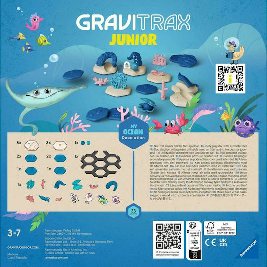 Ravensburger Ocean Εκπαιδευτικό Παιχνίδι Μηχανικής Gravitrax για 3-7 Ετών