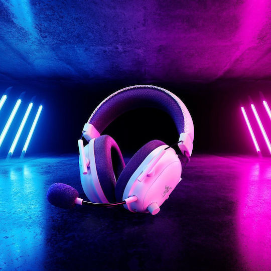 Razer BlackShark V2 Pro 2023 Ασύρματο Over Ear Gaming Headset με σύνδεση Bluetooth / USB Λευκό