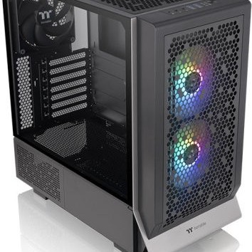 Thermaltake Ceres 300 TG Gaming Midi Tower Κουτί Υπολογιστή με Πλαϊνό Παράθυρο και RGB Φωτισμό Μαύρο