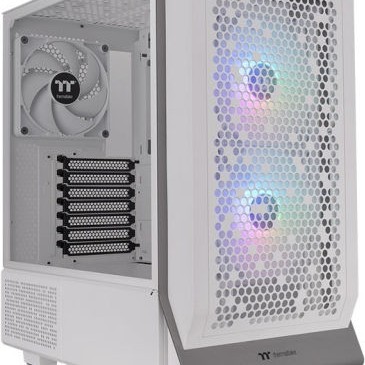 Thermaltake Ceres 300 TG Gaming Midi Tower Κουτί Υπολογιστή με Πλαϊνό Παράθυρο και RGB Φωτισμό Λευκό