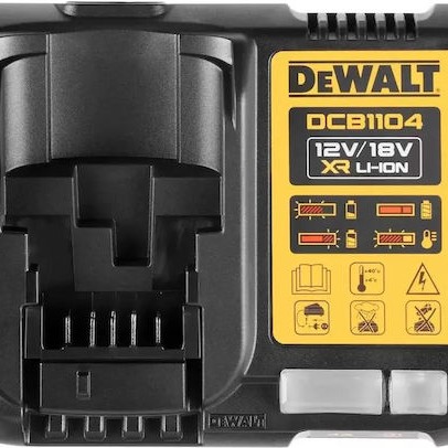 Dewalt Σετ 2 Μπαταριών Εργαλείου Λιθίου 18V Χωρητικότητας 5Ah με Φορτιστή