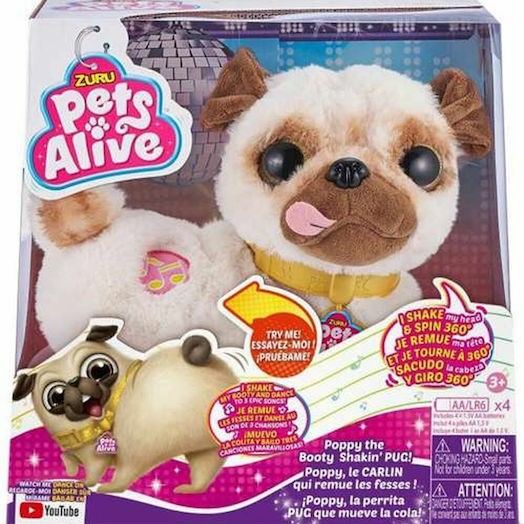 Zuru Λούτρινο Σκυλάκι Poppy με Κίνηση για 3+ Ετών