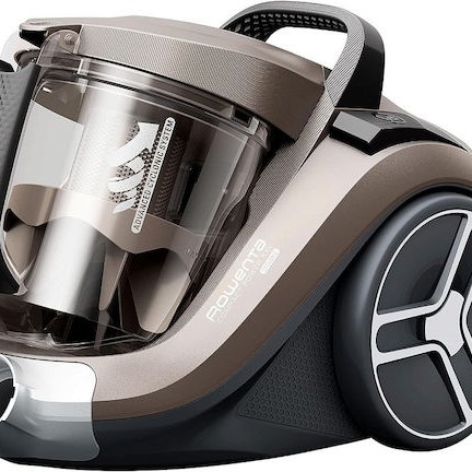 Rowenta Compact Power Xxl Ηλεκτρική Σκούπα 900W με Κάδο 2.5lt Καφέ