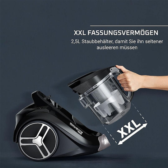 Rowenta Compact Power Xxl Ηλεκτρική Σκούπα 900W με Κάδο 2.5lt Καφέ