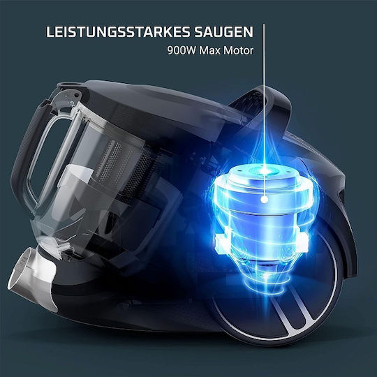 Rowenta Compact Power Xxl Ηλεκτρική Σκούπα 900W με Κάδο 2.5lt Καφέ