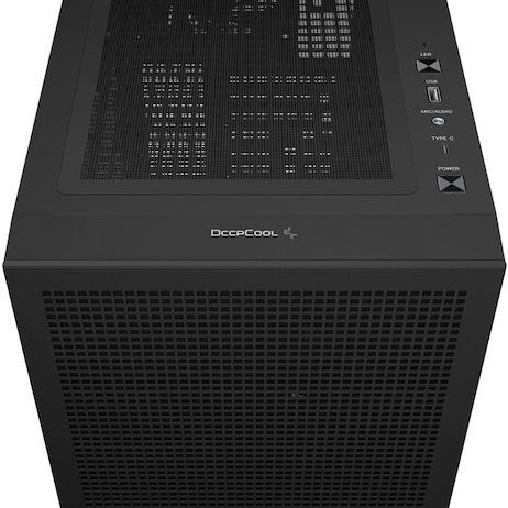 Deepcool CH560 Gaming Midi Tower Κουτί Υπολογιστή με Πλαϊνό Παράθυρο και RGB Φωτισμό Μαύρο