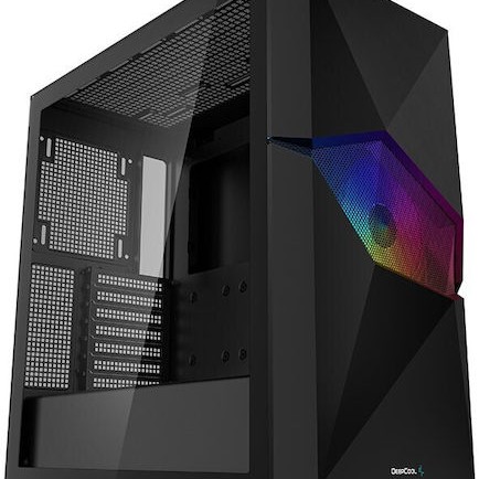 Deepcool Cyclops Midi Tower Κουτί Υπολογιστή με Πλαϊνό Παράθυρο Μαύρο
