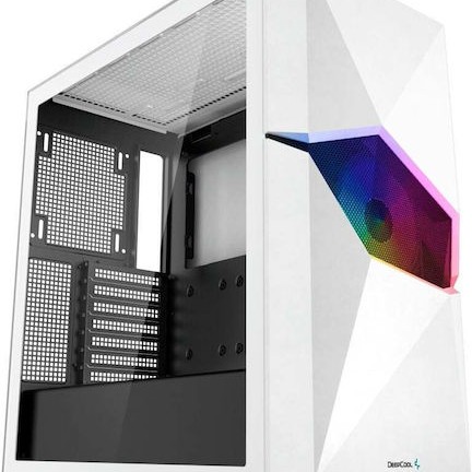 Deepcool Cyclops Midi Tower Κουτί Υπολογιστή με Πλαϊνό Παράθυρο Λευκό