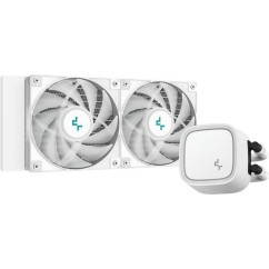 Deepcool LE520 Υδρόψυξη Επεξεργαστή Διπλού Ανεμιστήρα 120mm για Socket AM4/AM5/1700/1200/115x με ARGB Φωτισμό Λευκή