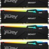 Kingston Fury Beast RGB DDR5 64GB RAM με 4x16GB Modules και Ταχύτητα 5200 για Desktop