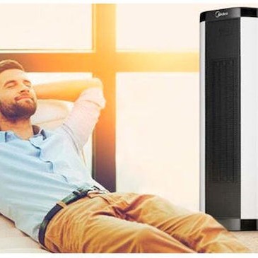 Midea Αερόθερμο Δωματίου Δαπέδου Λευκό 2000W