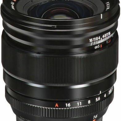 Fujifilm Crop Φωτογραφικός Φακός Fujinon XF 16mm f/1.4 R WR Wide Angle για Fujifilm X Mount Μαύρος