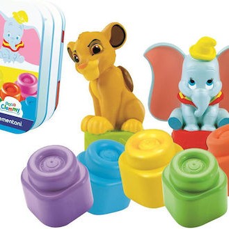 Baby Clementoni Τουβλάκια Simba & Dumbo για 10+ Μηνών 6τμχ