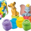 Baby Clementoni Τουβλάκια Simba & Dumbo για 10+ Μηνών 6τμχ