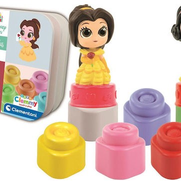 Baby Clementoni Τουβλάκια Snow White & Belle για 10+ Μηνών 6τμχ
