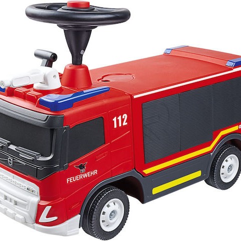 Big Bobby Car Feuerwehr Περπατούρα Ride On Κόκκινη