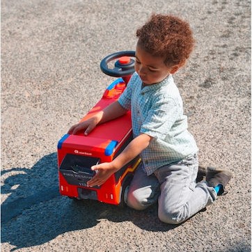 Big Bobby Car Feuerwehr Περπατούρα Ride On Κόκκινη