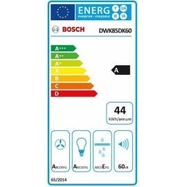 Bosch Απορροφητήρας Καμινάδα 80cm Μαύρος