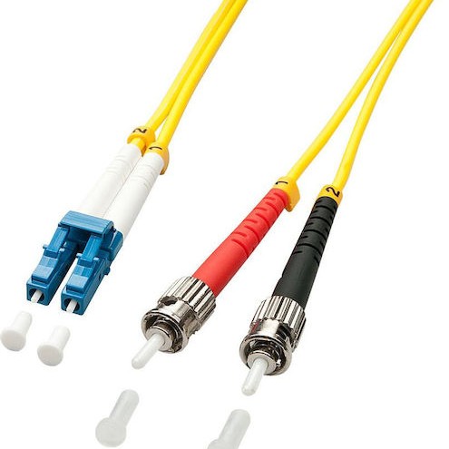 Lindy Καλώδιο Οπτικής Ίνας 2m Κίτρινο 1τμχ