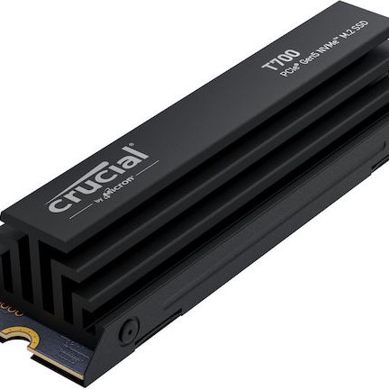 Crucial T700 with heatsink SSD 4TB M.2 NVMe PCI Express 5.0