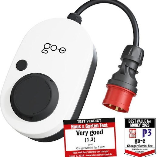 Go-e Επιτοίχιος Μονοφασικός Σταθμός Φόρτισης Type 2 (CH-04-11-01)