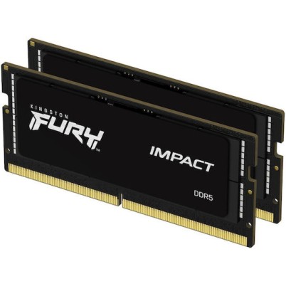 Kingston Fury Impact DDR5 32GB RAM με 2x16GB Modules και Ταχύτητα 6000 για Desktop